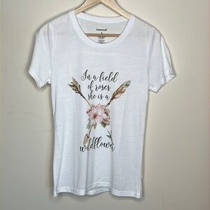 BOXERCRAFT SMALL WHITE SHORT SLEEVED V NECK PAJAMA SHIRT